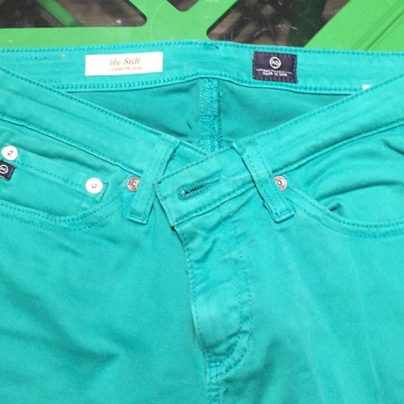 Cigarette jean in green - Picture 2 of 2